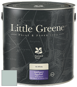 Краска Little Greene Intelligent Eggshell полуматовая моющаяся краска цвет LG366 Celestial Blue - Deep
