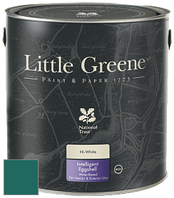 Краска Little Greene Intelligent Eggshell полуматовая моющаяся краска цвет NCS S 5040-B70G 