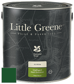 Краска Little Greene Ultimatt Intelligent Matt Emulsion матовая моющаяся краска цвет RAL 6035 