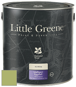 Краска Little Greene Intelligent Eggshell полуматовая моющаяся краска цвет NCS S 2040-G50Y 