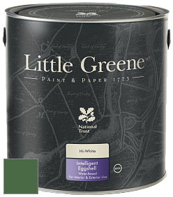 Краска Little Greene Intelligent Eggshell полуматовая моющаяся краска цвет NCS S 5040-G20Y 