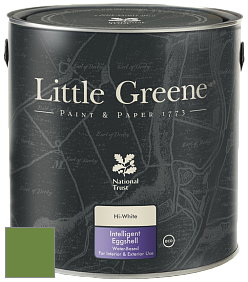 Краска Little Greene Intelligent Eggshell полуматовая моющаяся краска цвет NCS S 3060-G30Y 