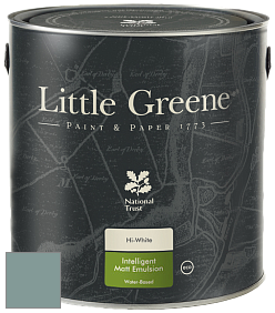 Краска Little Greene Ultimatt Intelligent Matt Emulsion матовая моющаяся краска цвет LG348 Perpetual Blue