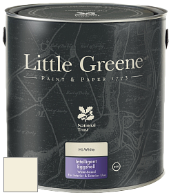 Краска Little Greene Intelligent Eggshell полуматовая моющаяся краска цвет NCS S 0505-G90Y 