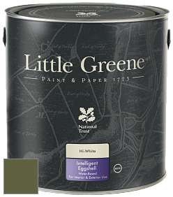 Краска Little Greene Intelligent Eggshell полуматовая моющаяся краска цвет NCS S 6030-G50Y 