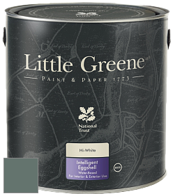 Краска Little Greene Intelligent Eggshell полуматовая моющаяся краска цвет NCS S 6010-B90G 