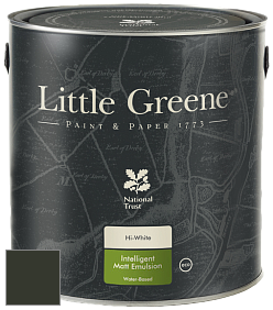 Краска Little Greene Ultimatt Intelligent Matt Emulsion матовая моющаяся краска цвет RAL 6008 