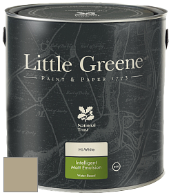 Краска Little Greene Ultimatt Intelligent Matt Emulsion матовая моющаяся краска цвет LG160 Rolling Fog Dark