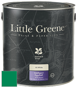 Краска Little Greene Intelligent Eggshell полуматовая моющаяся краска цвет RAL 6024 
