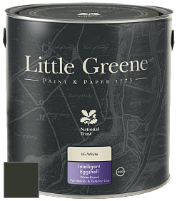 Краска Little Greene Intelligent Eggshell полуматовая моющаяся краска цвет RAL 6008 