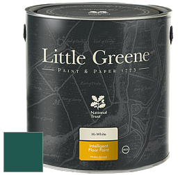 Краска Little Greene Intelligent Floor Paint полуглянцевая быстросохнущая краска цвет LG96 Mid Azure Green