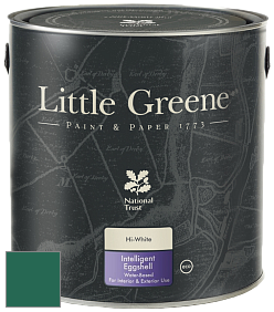 Краска Little Greene Intelligent Eggshell полуматовая моющаяся краска цвет NCS S 5040-B90G 