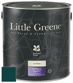 Краска Little Greene Intelligent Eggshell полуматовая моющаяся краска цвет RAL 6004 