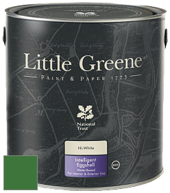 Краска Little Greene Intelligent Eggshell полуматовая моющаяся краска цвет RAL 6010 