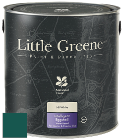 Краска Little Greene Intelligent Eggshell полуматовая моющаяся краска цвет NCS S 6035-B60G 