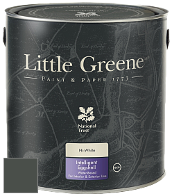 Краска Little Greene Intelligent Eggshell полуматовая моющаяся краска цвет NCS S 8005-G20Y 