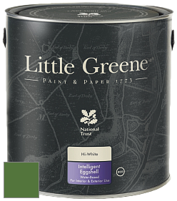 Краска Little Greene Intelligent Eggshell полуматовая моющаяся краска цвет RAL 6025 