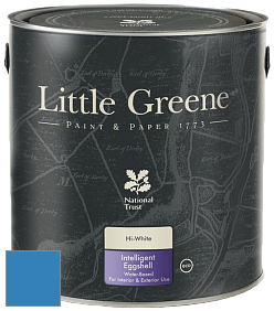 Краска Little Greene Intelligent Eggshell полуматовая моющаяся краска цвет RAL 5012 