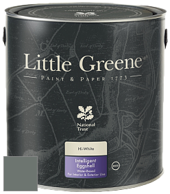 Краска Little Greene Intelligent Eggshell полуматовая моющаяся краска цвет NCS S 6005-G 