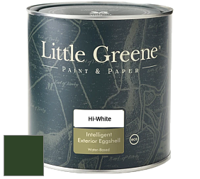 Краска Little Greene Intelligent Exterior Eggshell полуматовая водная краска цвет LGSt88 Dark Brunswick Green