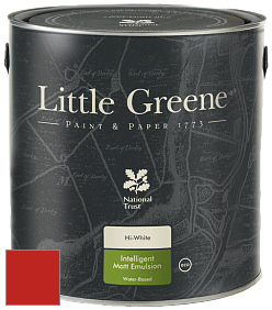 Краска Little Greene Ultimatt Intelligent Matt Emulsion матовая моющаяся краска цвет LG190 Atomic Red