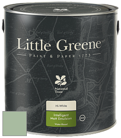 Краска Little Greene Ultimatt Intelligent Matt Emulsion матовая моющаяся краска цвет LG138 Aquamarine