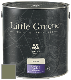 Краска Little Greene Intelligent Eggshell полуматовая моющаяся краска цвет NCS S 5020-G50Y 