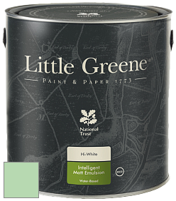 Краска Little Greene Ultimatt Intelligent Matt Emulsion матовая моющаяся краска цвет RAL 6019 