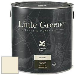 Краска Little Greene Intelligent Masonry Paint матовая колеруемая краска цвет LG330 Silent White - Mid