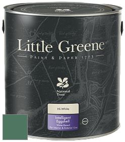 Краска Little Greene Intelligent Eggshell полуматовая моющаяся краска цвет NCS S 5030-G 